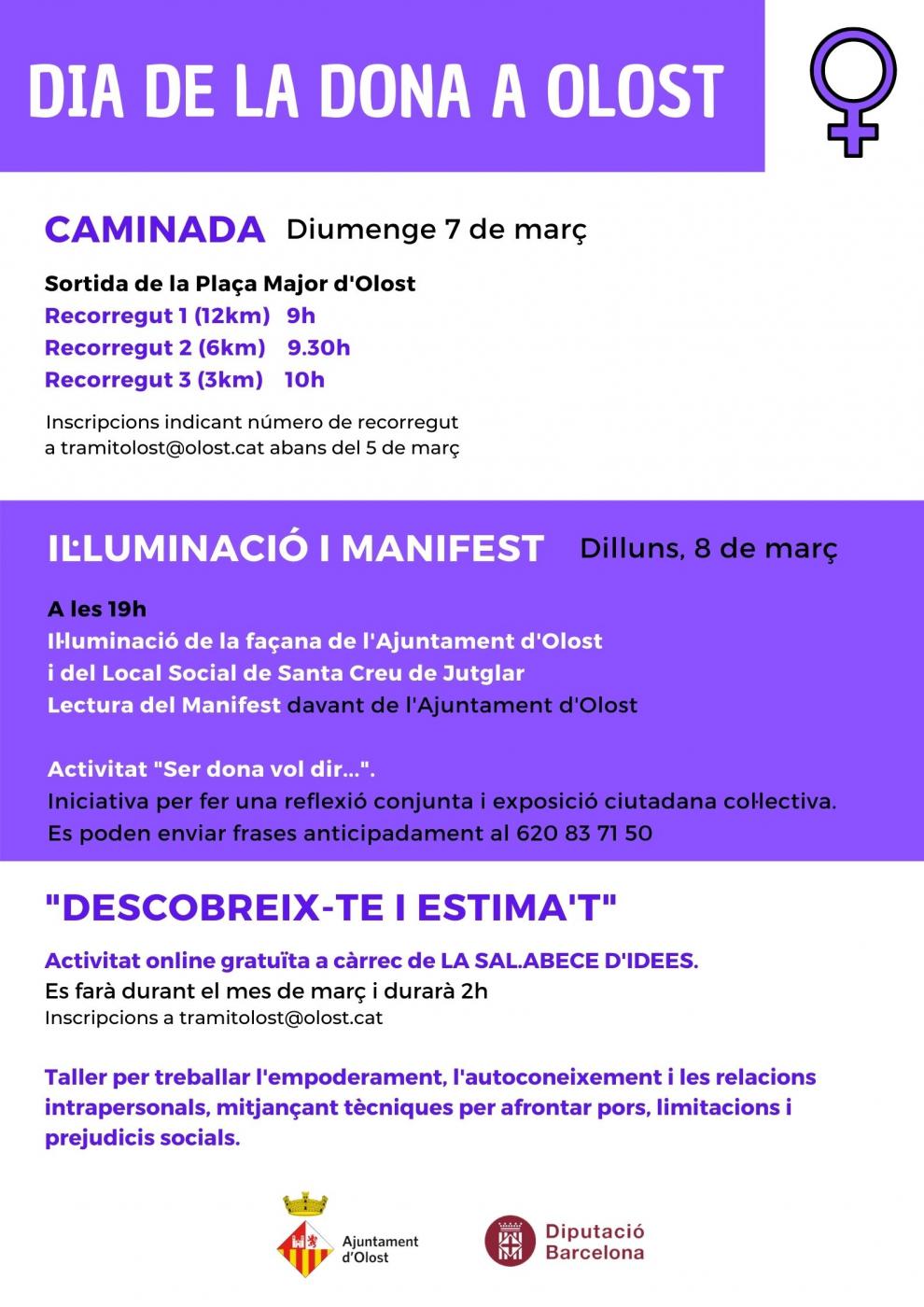Activitats pel Dia de la Dona a Olost